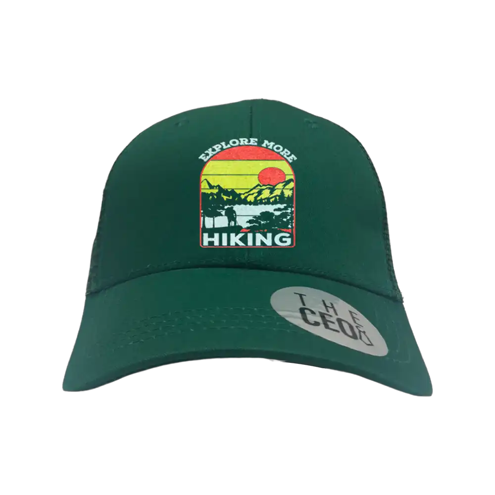Explore More Hiking Embroidered Trucker Hat