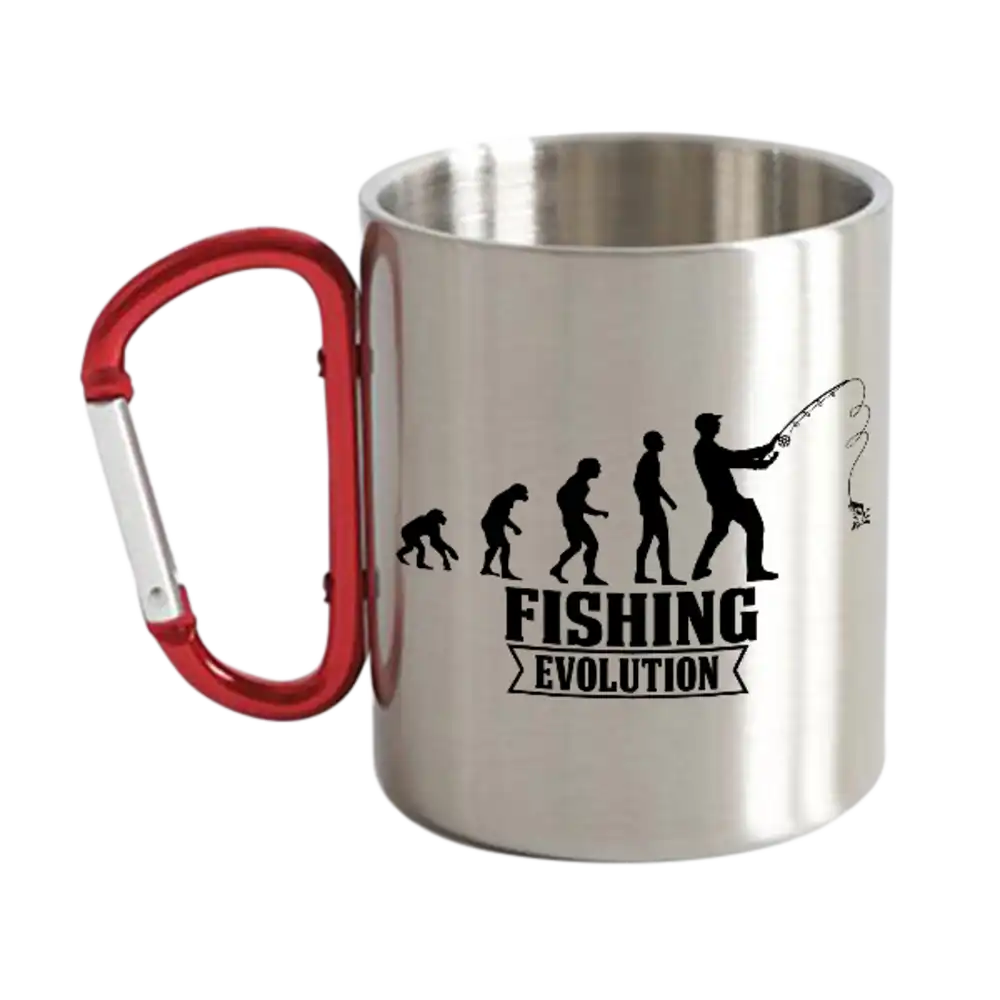 Fishing Evolution Carabiner Mug 12oz