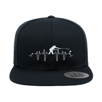 Thumbnail for Fishing Heart Beat Embroidered Flat Bill Cap