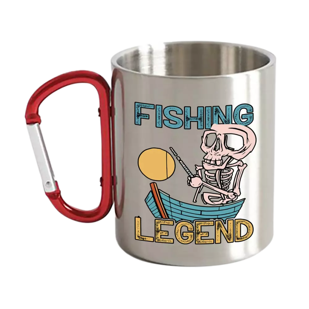 Fishing Legend Carabiner Mug 12oz