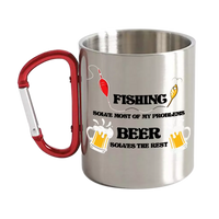 Thumbnail for Fishing Solves All My Problem Carabiner Mug 12oz