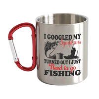 Thumbnail for Fishing Symptoms Carabiner Mug 12oz