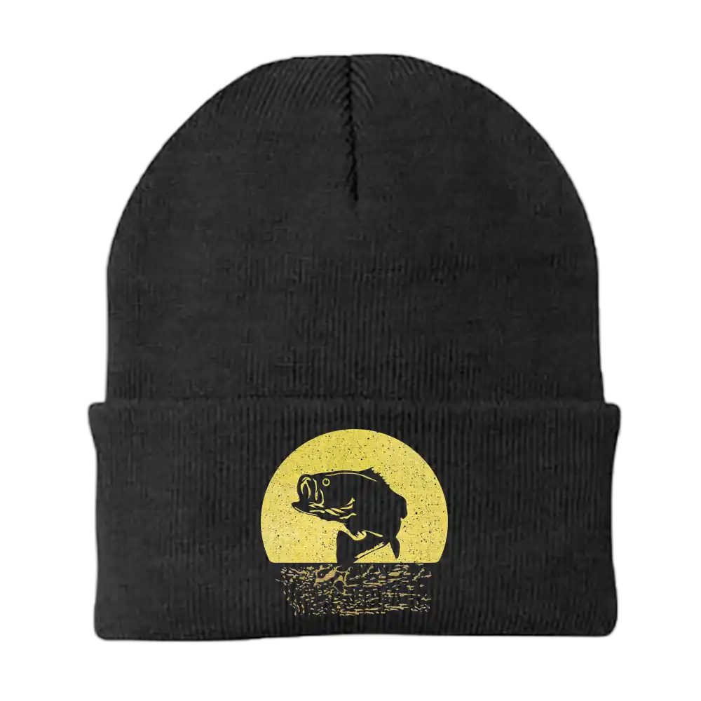 Fishing Embroidered Beanie