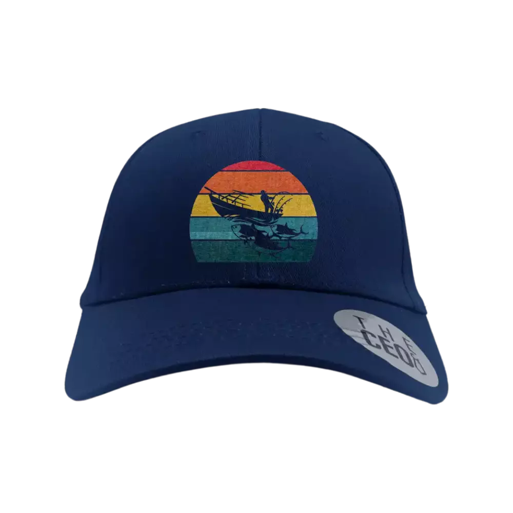 Fishing Boat Printed Baseball Hat