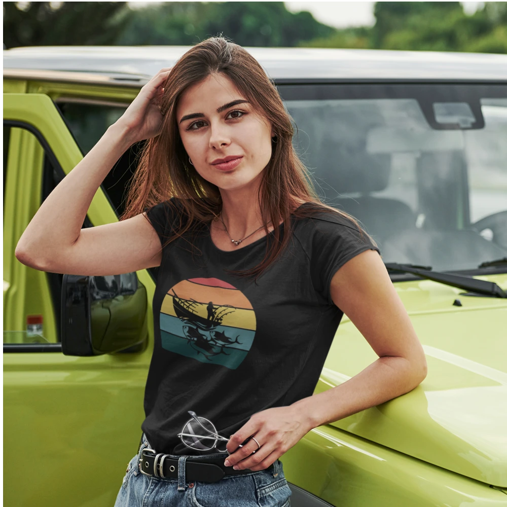 Fishing Boat T-Shirt for Women