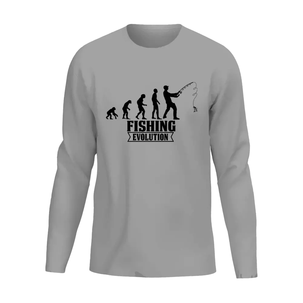 Fishing Evolution Men Long Sleeve Shirt