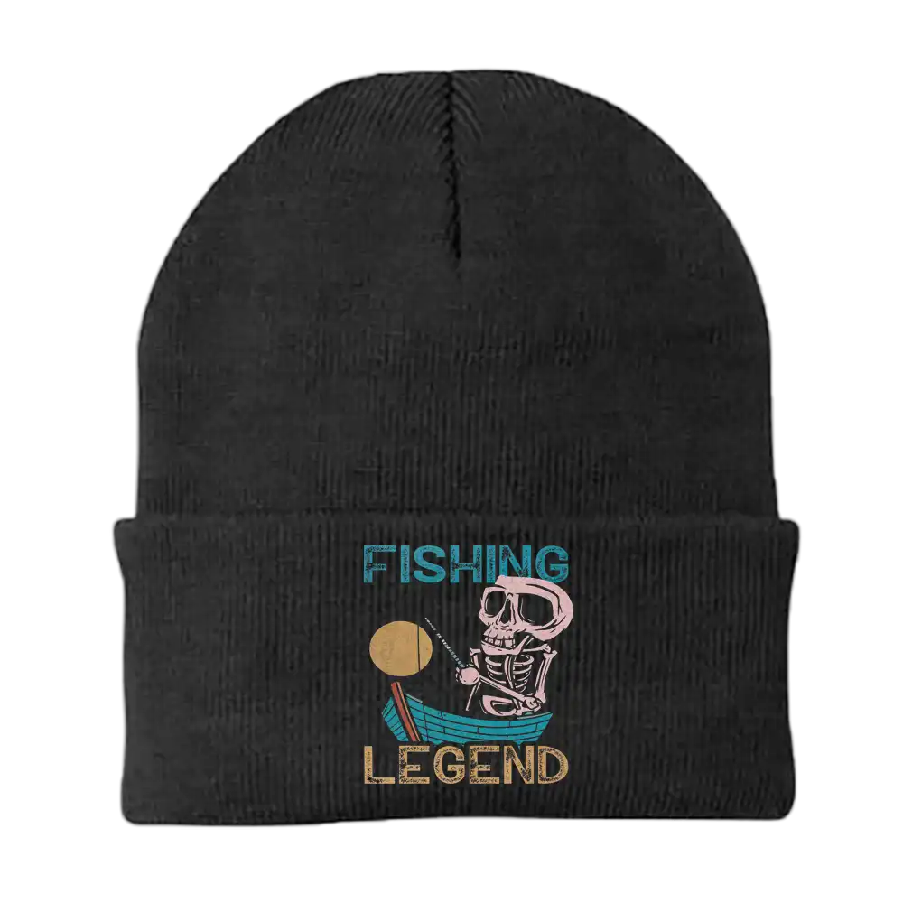 Fishing Legend Embroidered Beanie