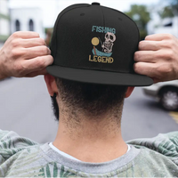 Thumbnail for Fishing Legend Embroidered Flat Bill Cap