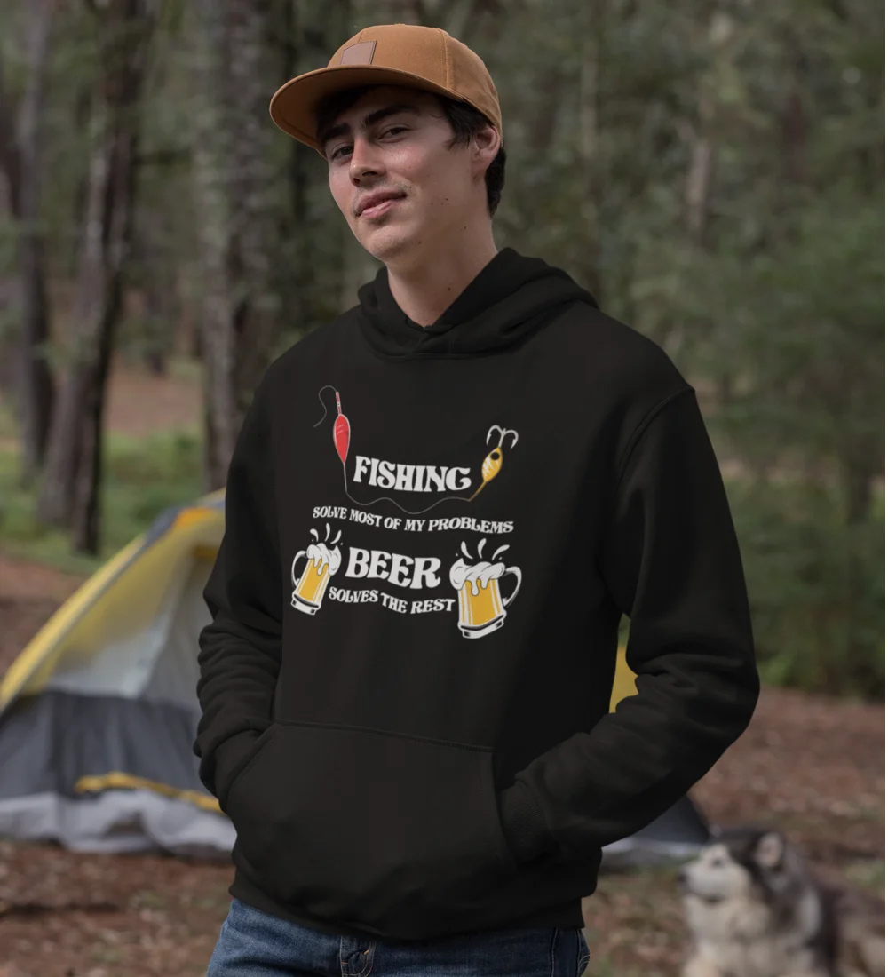 Fishing Solves All My Problem Unisex Hoodie