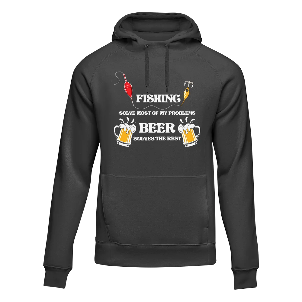 Fishing Solves All My Problem Unisex Hoodie