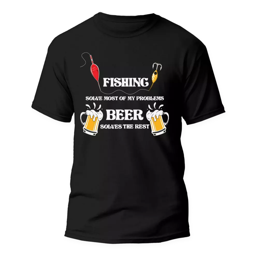 Fishing Solves All My Problem Man T-Shirt