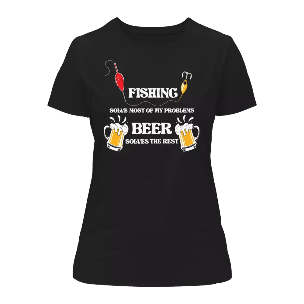 Fishing Solves All My Problem T-Shirt for Women