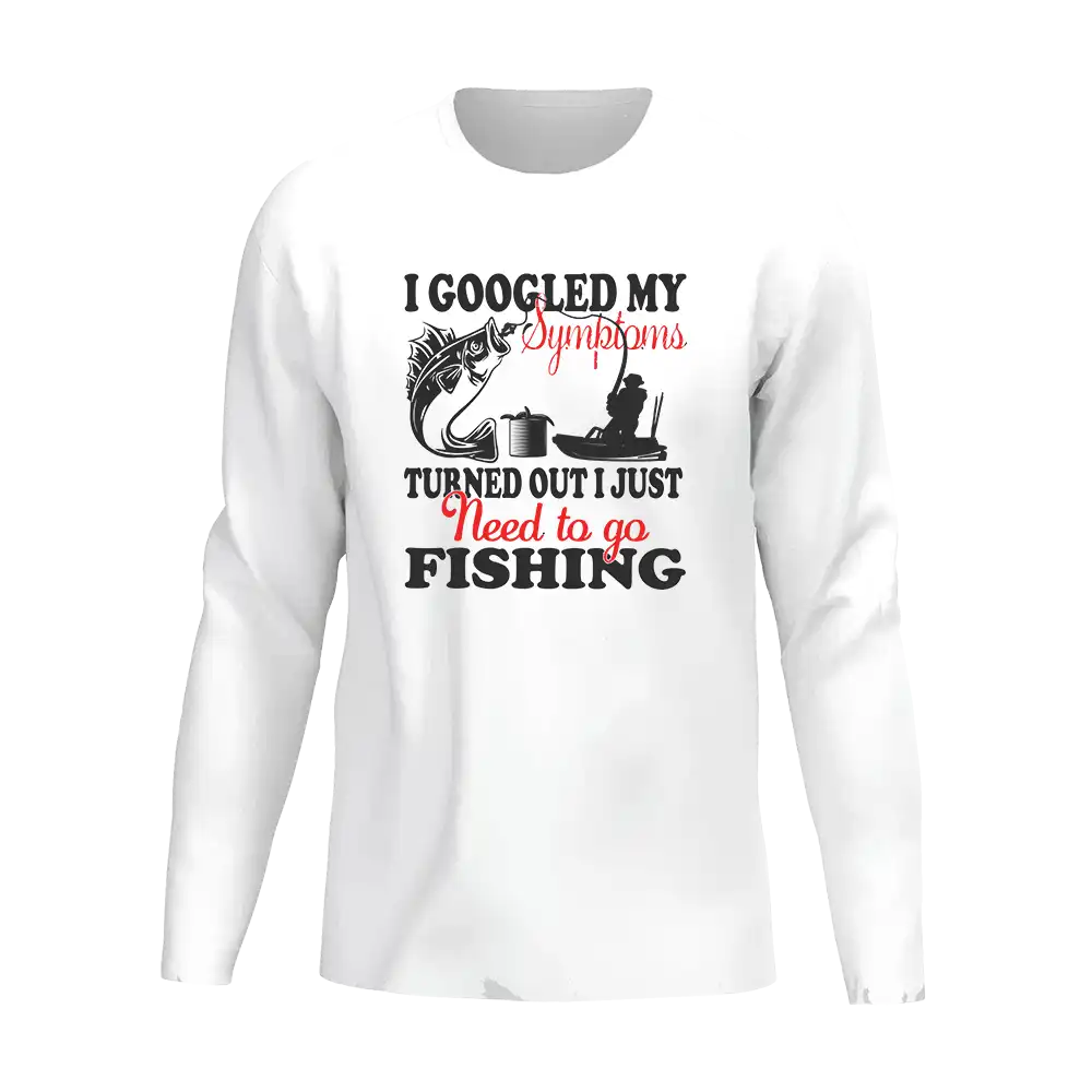 Fishing Symptoms Men Long Sleeve Shirt