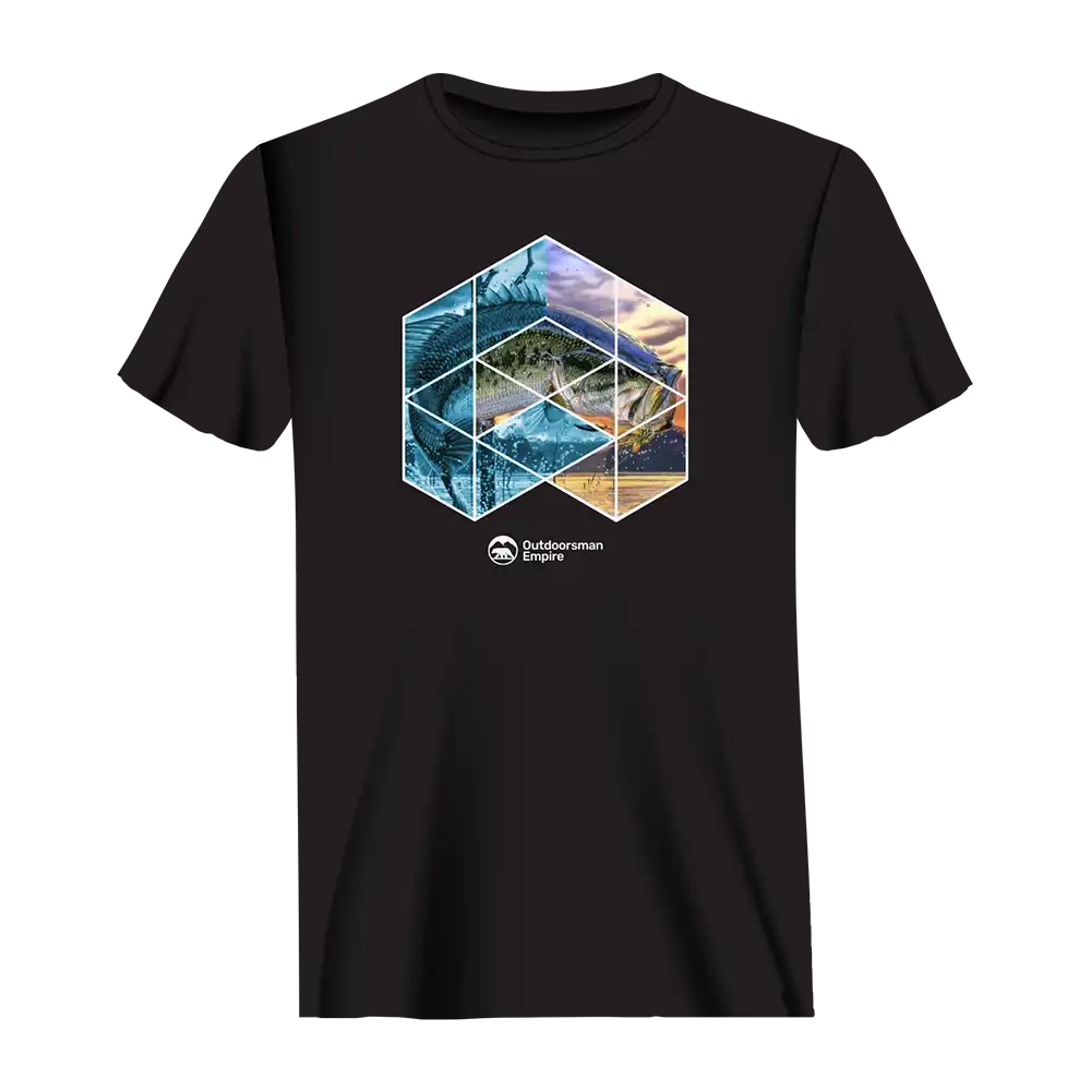 Fishing Geometry Man T-Shirt