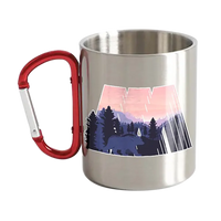 Thumbnail for Geometric Camping Stainless Steel Double Wall Carabiner Mug 12oz