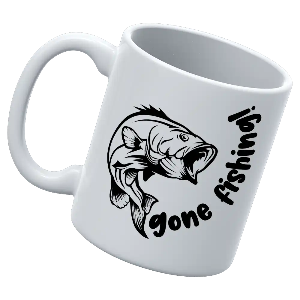 Gone Fishing v1 Coffee Mug