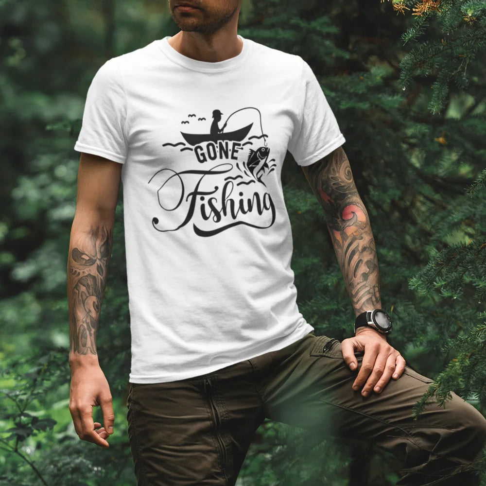 Gone Fishing Man T-Shirt