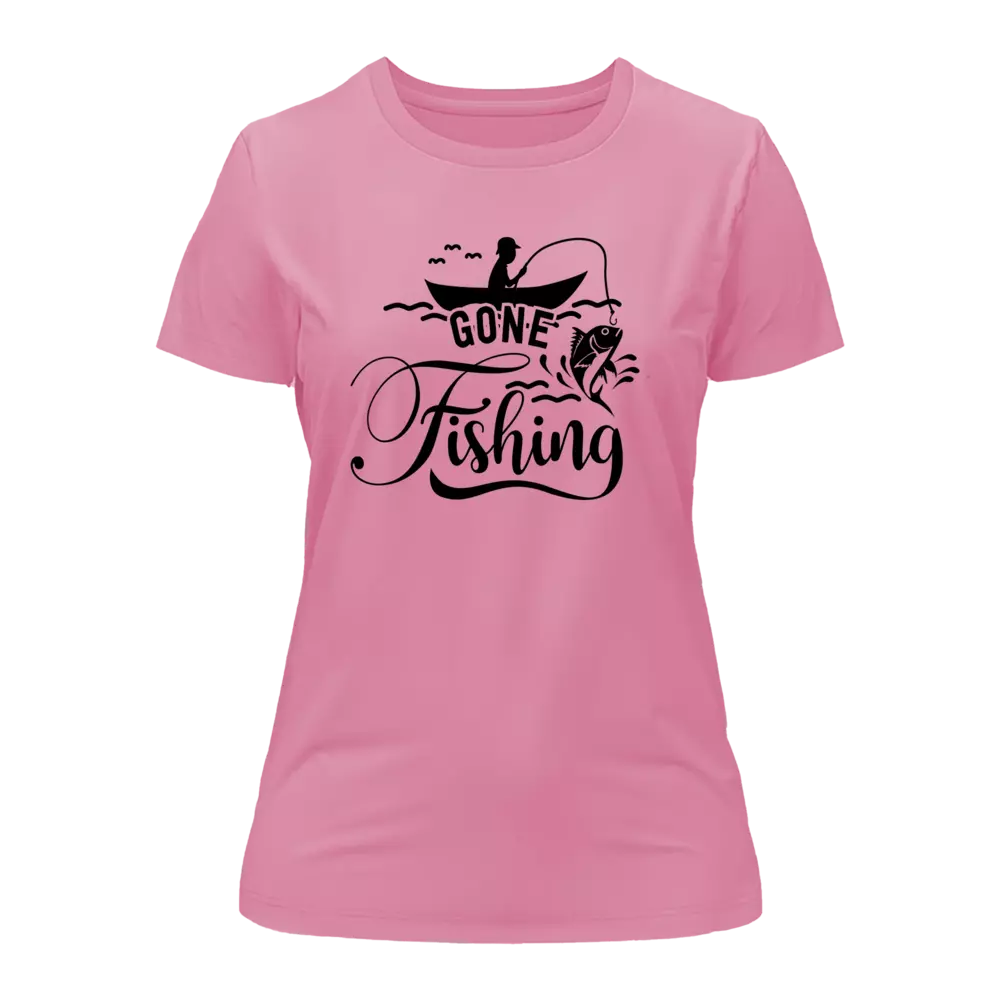Gone Fishing T-Shirt for Women