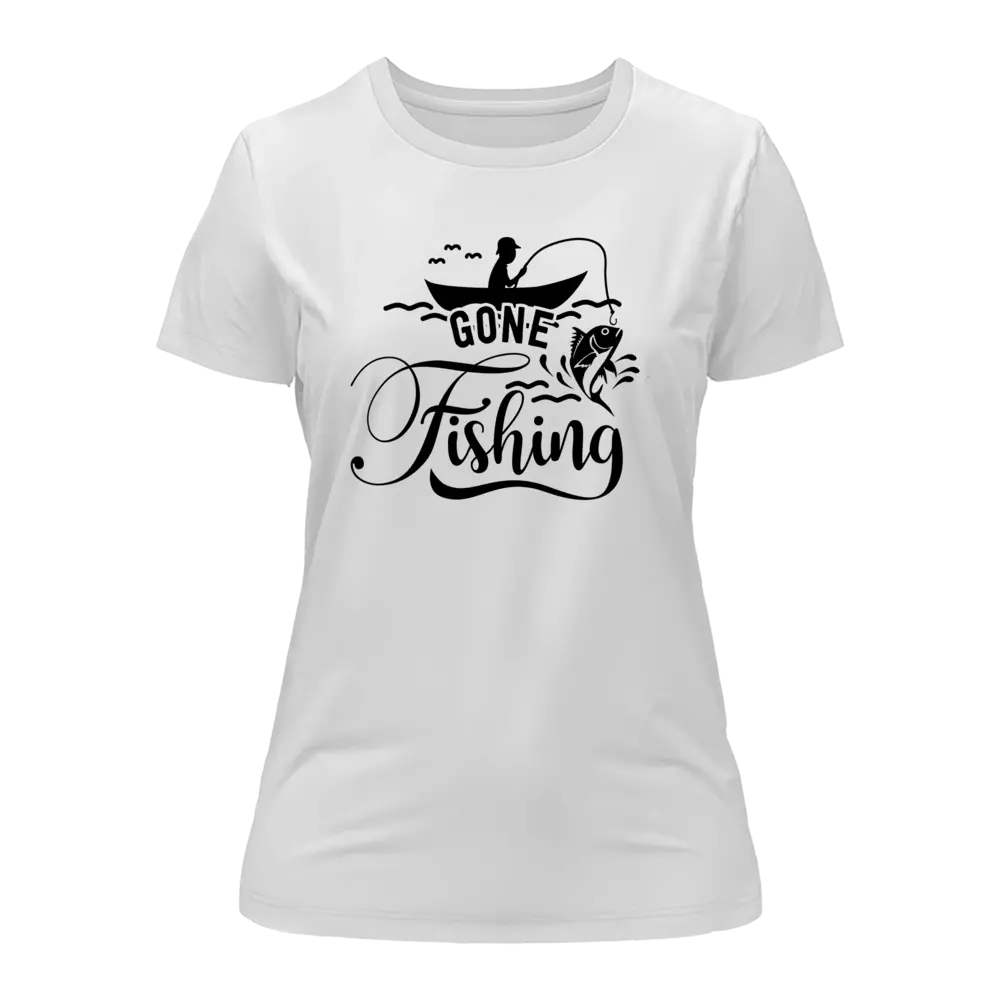 Gone Fishing T-Shirt for Women