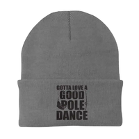 Thumbnail for Gotta Love A Good Pole Dance Embroidered Beanie