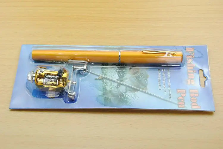 Survival & Portable Telescopic Pocket Mini Pen Fishing Rod with Reel