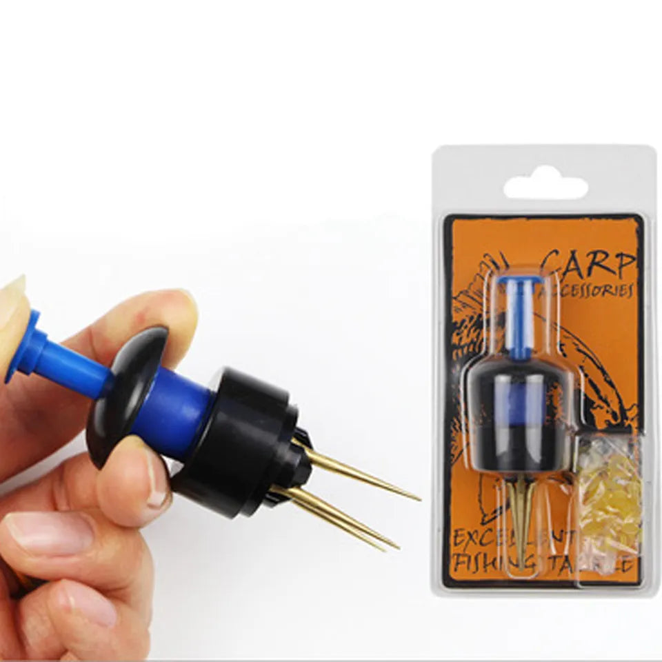 Brass Red Bug Live Bait Fishing Kit with Copper Bloodworm Clip