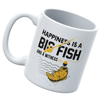 Thumbnail for Happiness is a big fish 11oz Mug