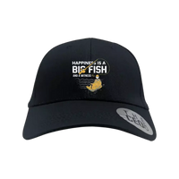 Thumbnail for Happiness Is A Big Fish Embroidered Baseball Hat