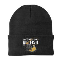 Thumbnail for Happiness Is A Big Fish Embroidered Beanie