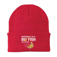 Thumbnail for Happiness Is A Big Fish Embroidered Beanie