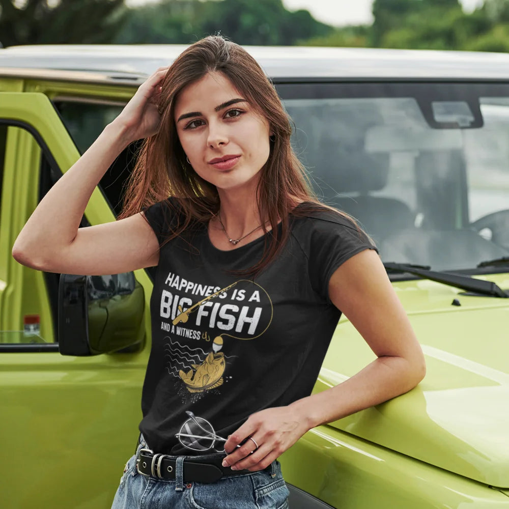 Happiness Is A Big Fish T-Shirt for Women