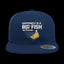 Happiness Is A Big Fish Embroidered Flat Bill Cap