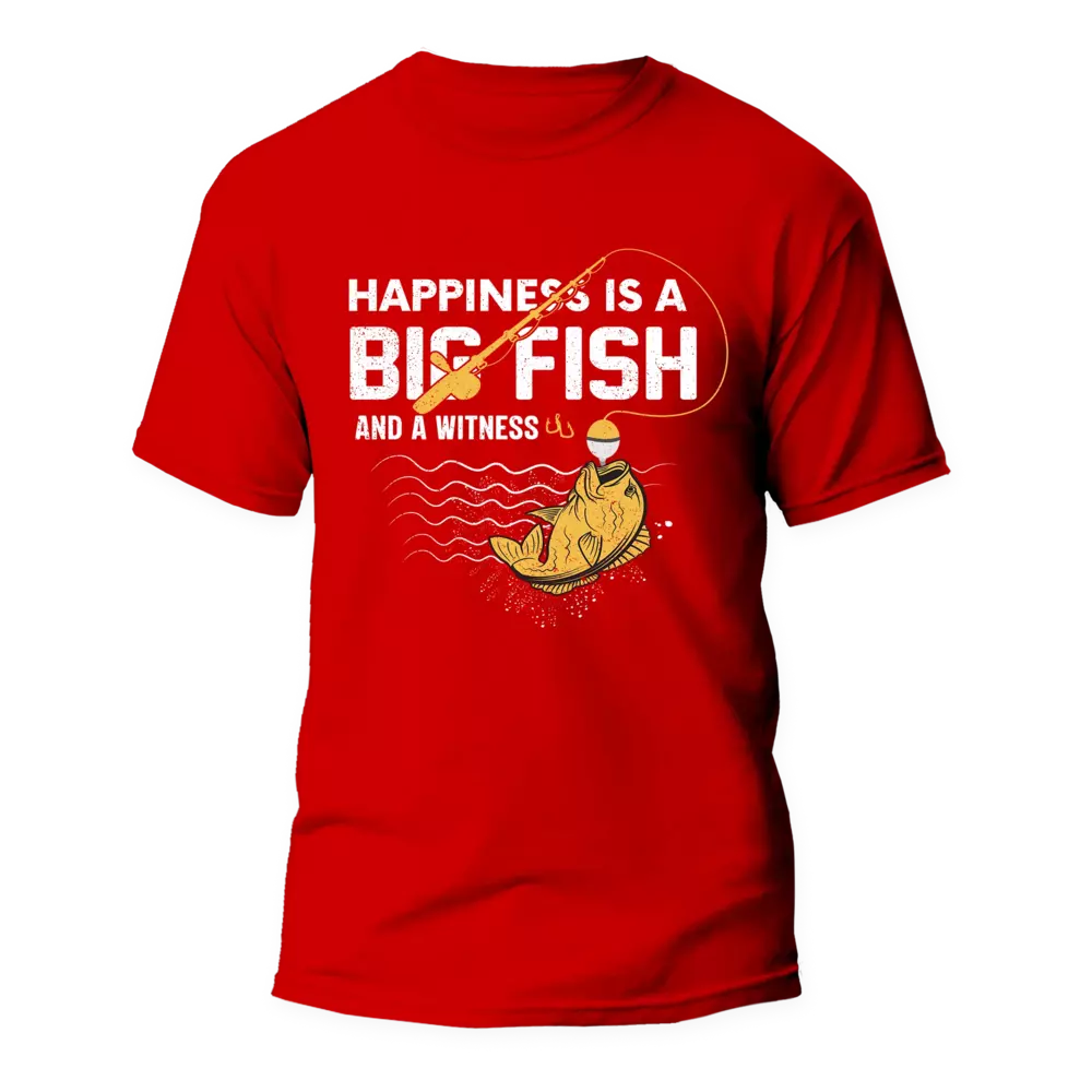 Happiness Is A Big Fish Man T-Shirt