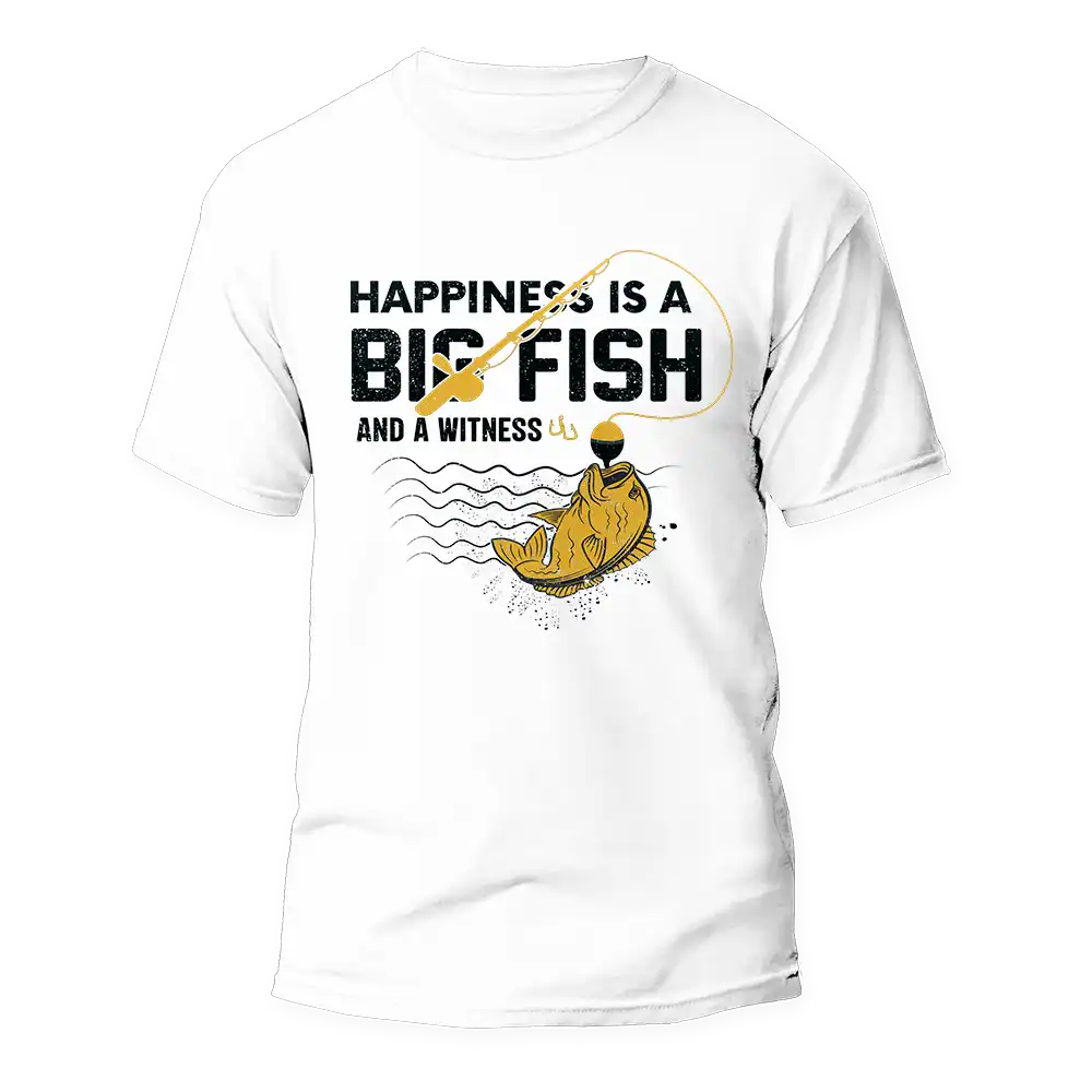 Happiness Is A Big Fish Man T-Shirt