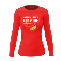 Thumbnail for Happiness Is A Big Fish Women Long Sleeve Shirt