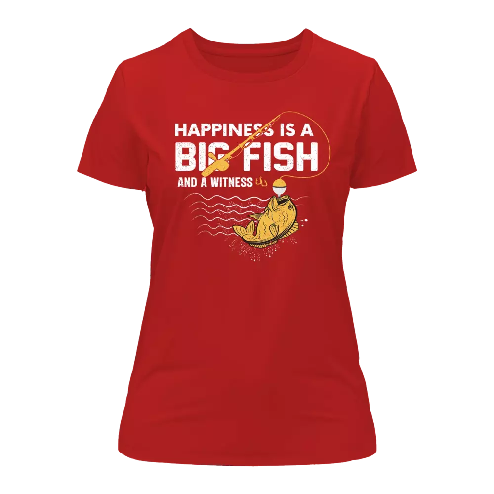 Happiness Is A Big Fish T-Shirt for Women