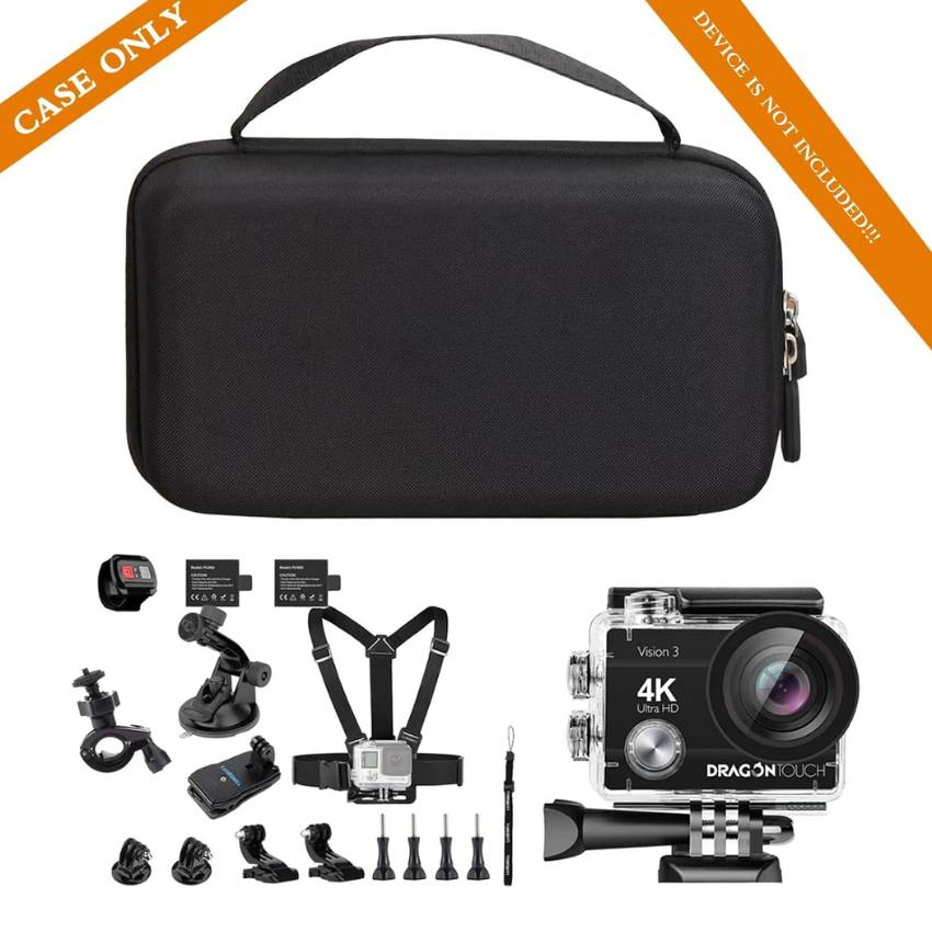 Hard Storage Travel Case for Sports Cam and Accessories