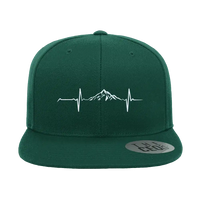 Thumbnail for Heartbeat V1 Embroidered Flat Bill Cap