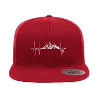 Thumbnail for Heartbeat V2 Embroidered Flat Bill Cap