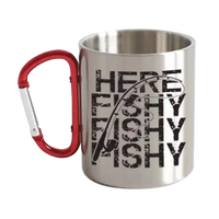 Thumbnail for Here Fishy Fishy Carabiner Mug 12oz