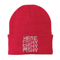Thumbnail for Here Fishy Fishy Embroidered Beanie