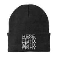 Thumbnail for Here Fishy Fishy Embroidered Beanie