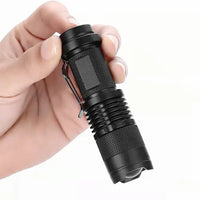 Thumbnail for High Power Waterproof Zoomable Mini Torch Tactical Mini Led Flashlight