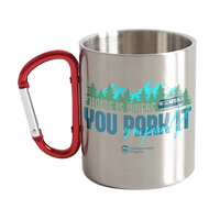 Thumbnail for Home Parking Stainless Steel Double Wall Carabiner Mug 12oz