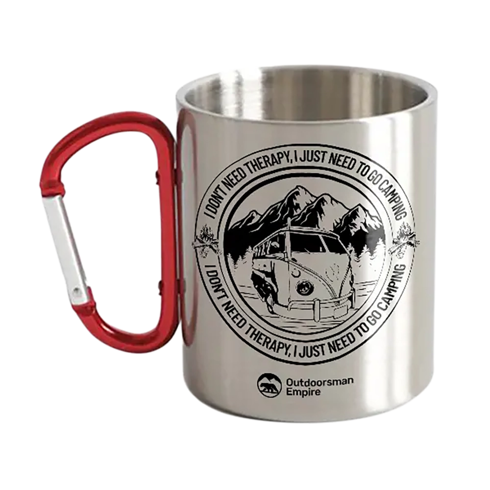 I Don't Need Therapy Stainless Steel Double Wall Carabiner Mug 12oz