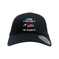 Thumbnail for I Fish Like A Girl Embroidered Baseball Hat
