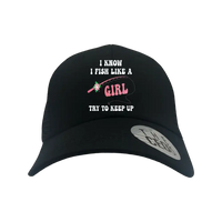 Thumbnail for I Fish Like A Girl Embroidered Trucker Hat