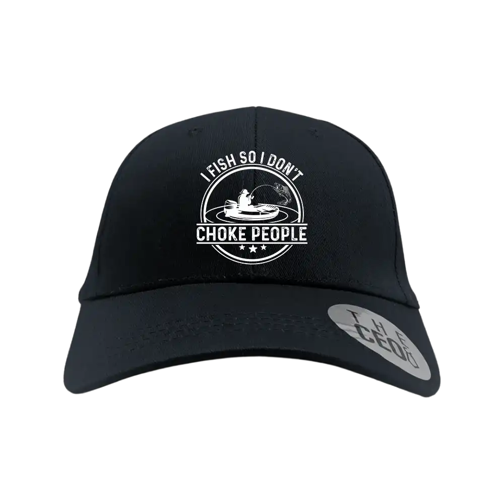 I Fish So I Don't Choke People v2 Embroidered Baseball Hat