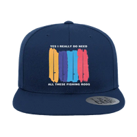 Thumbnail for I Really Need All These Fishing Rods Printed Flat Bill Cap