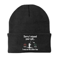 Thumbnail for I Was On Another Line v2 Embroidered Beanie